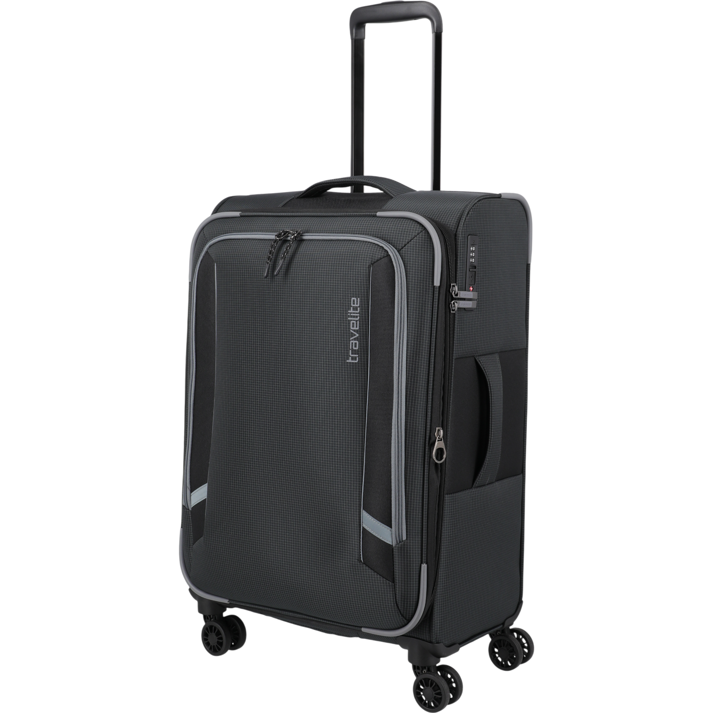 Travelite Corsiica 4-Rollen-Trolley M erw. 67 cm -Black KOFFER-PLUS.COM