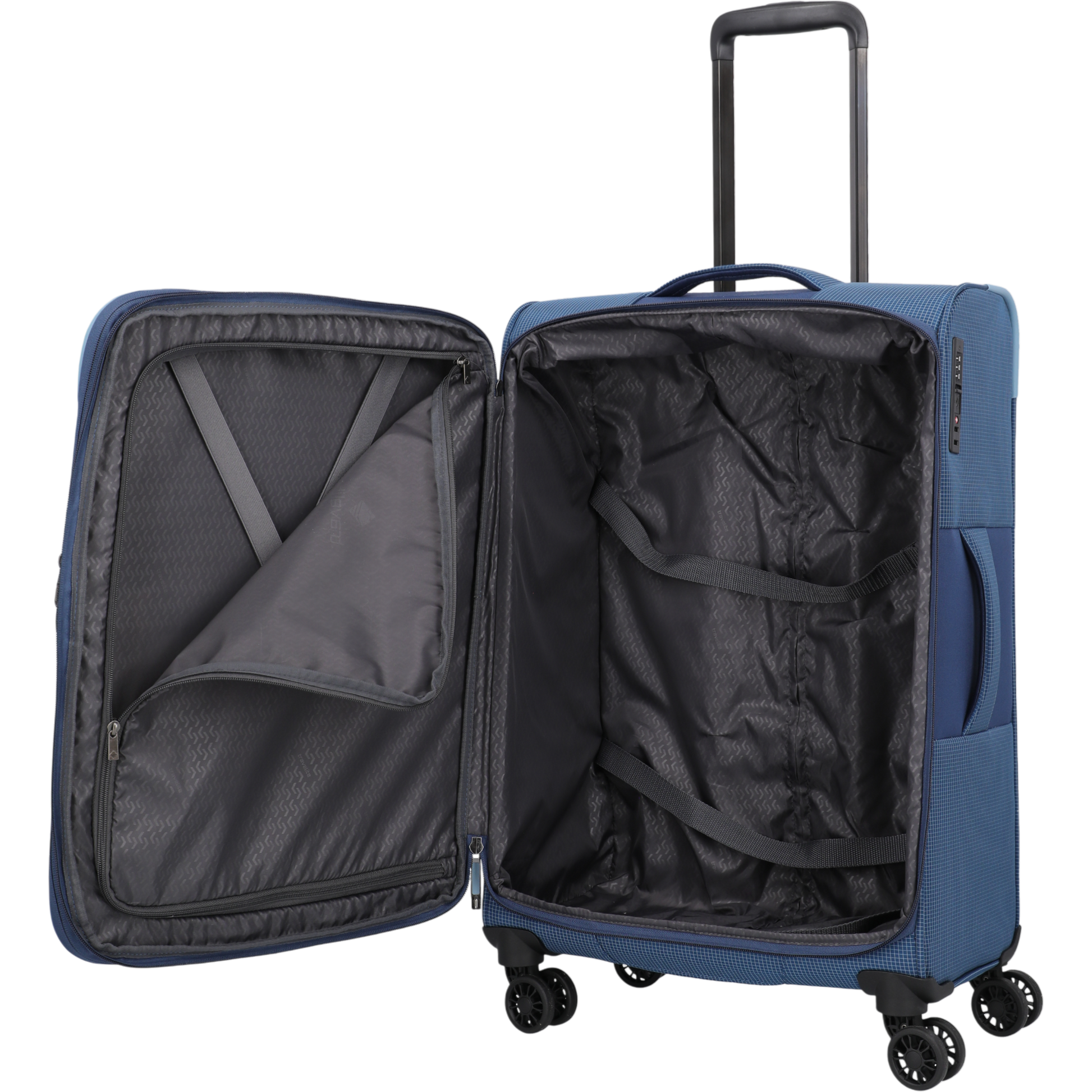 Travelite Corsiica 4-Rollen-Trolley M erw. 67 cm -Blue KOFFER-PLUS.COM