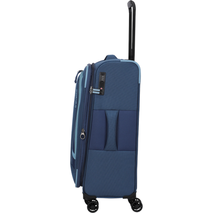 Travelite Corsiica 4-Rollen-Trolley M erw. 67 cm -Blue KOFFER-PLUS.COM