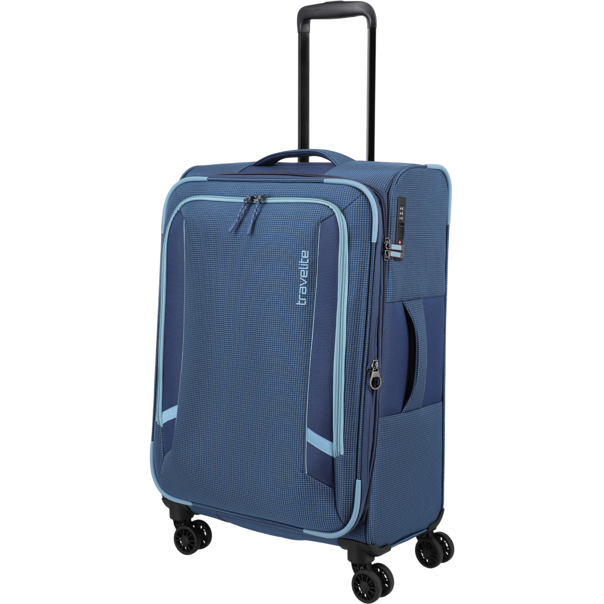 Travelite Corsiica 4-Rollen-Trolley M erw. 67 cm -Blue KOFFER-PLUS.COM