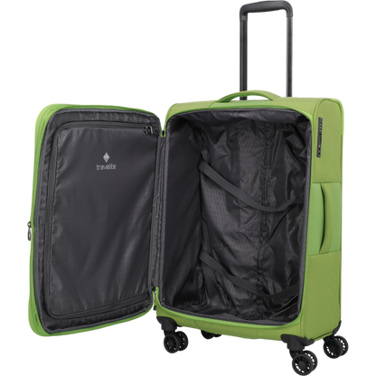 Travelite Corsiica 4-Rollen-Trolley M erw. 67 cm -Fresh Green KOFFER-PLUS.COM