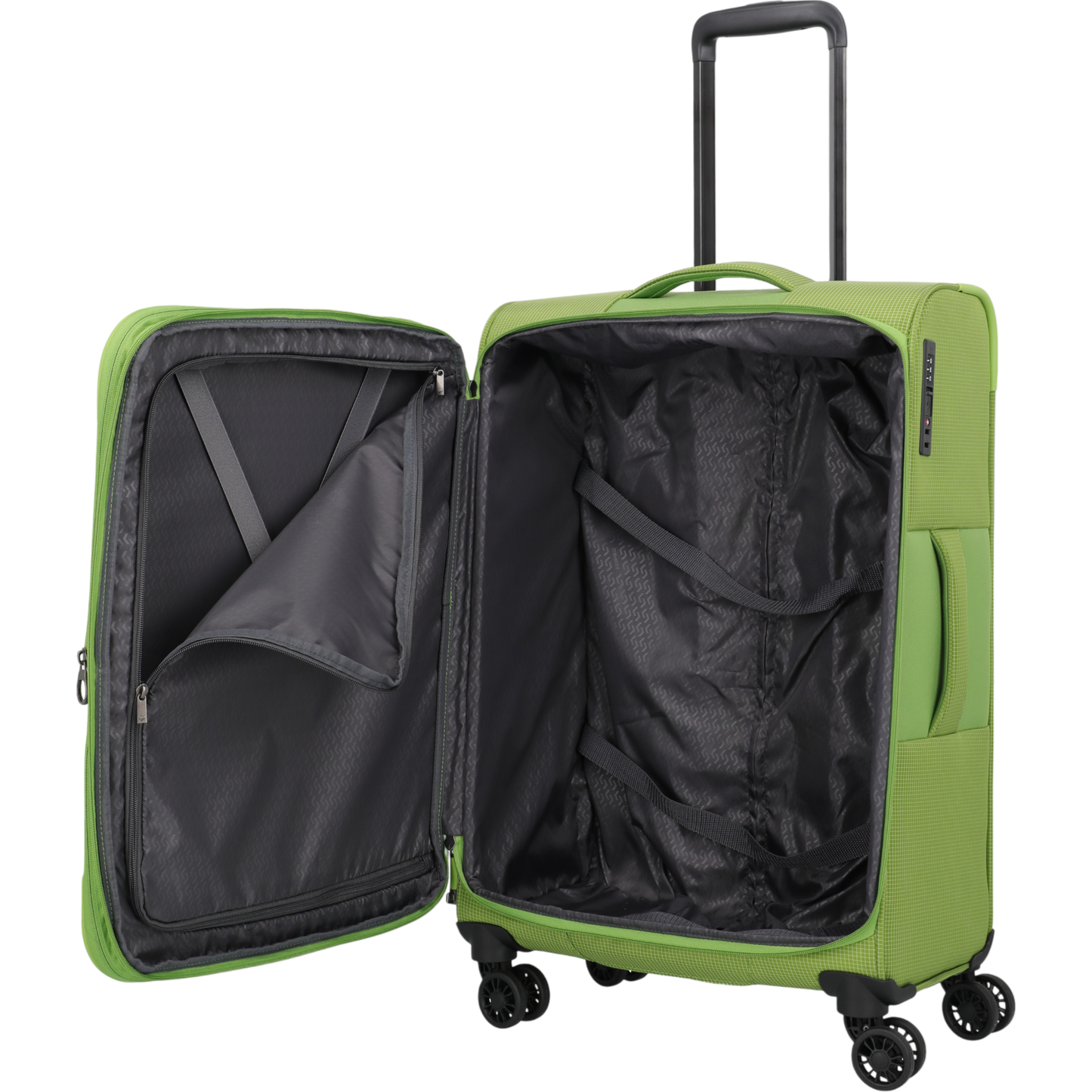 Travelite Corsiica 4-Rollen-Trolley M erw. 67 cm -Fresh Green KOFFER-PLUS.COM