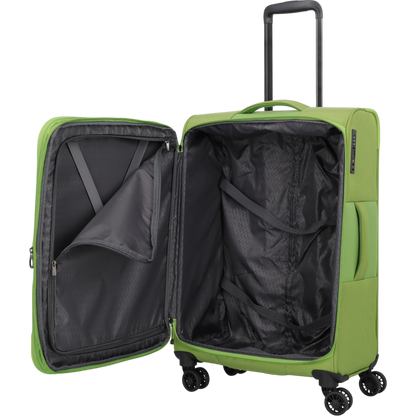 Travelite Corsiica 4-Rollen-Trolley M erw. 67 cm -Fresh Green KOFFER-PLUS.COM