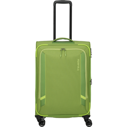 Travelite Corsiica 4-Rollen-Trolley M erw. 67 cm -Fresh Green KOFFER-PLUS.COM
