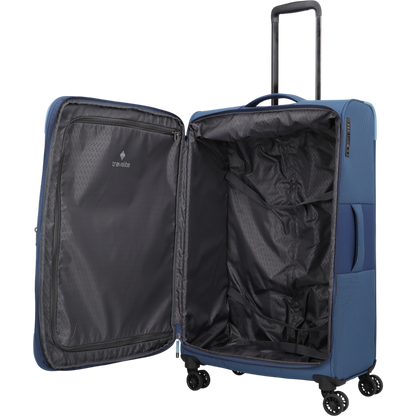 Travelite Corsiica 4-Rollen-Trolley L erw. 77 cm -Blue KOFFER-PLUS.COM