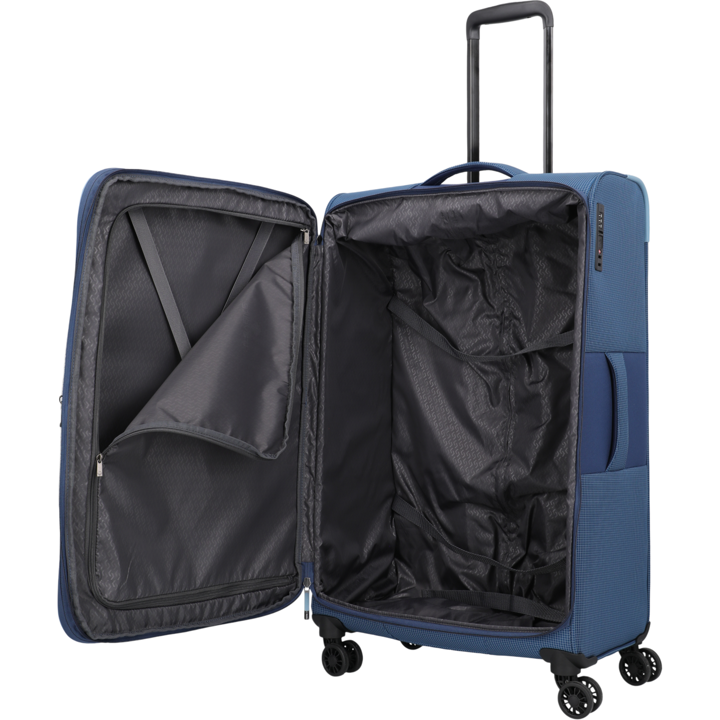 Travelite Corsiica 4-Rollen-Trolley L erw. 77 cm -Blue KOFFER-PLUS.COM