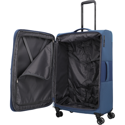 Travelite Corsiica 4-Rollen-Trolley L erw. 77 cm -Blue KOFFER-PLUS.COM
