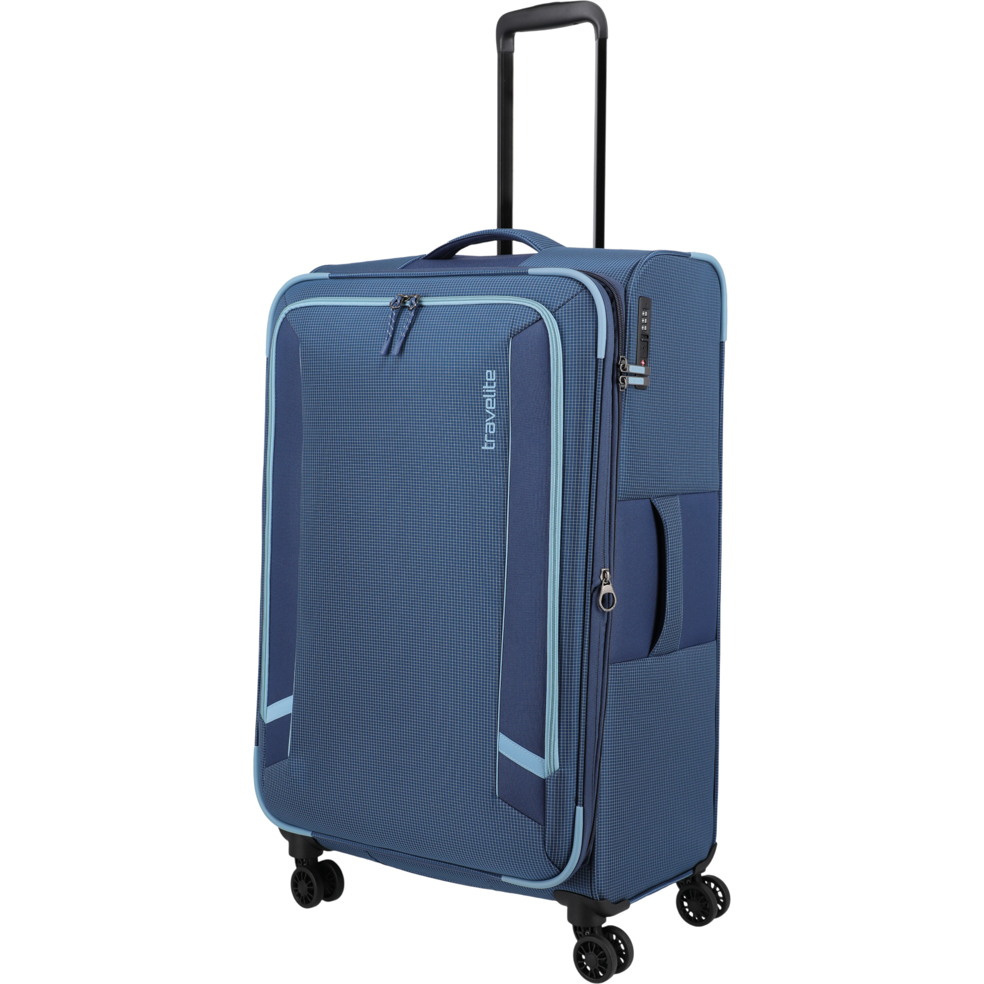 Travelite Corsiica 4-Rollen-Trolley L erw. 77 cm -Blue KOFFER-PLUS.COM