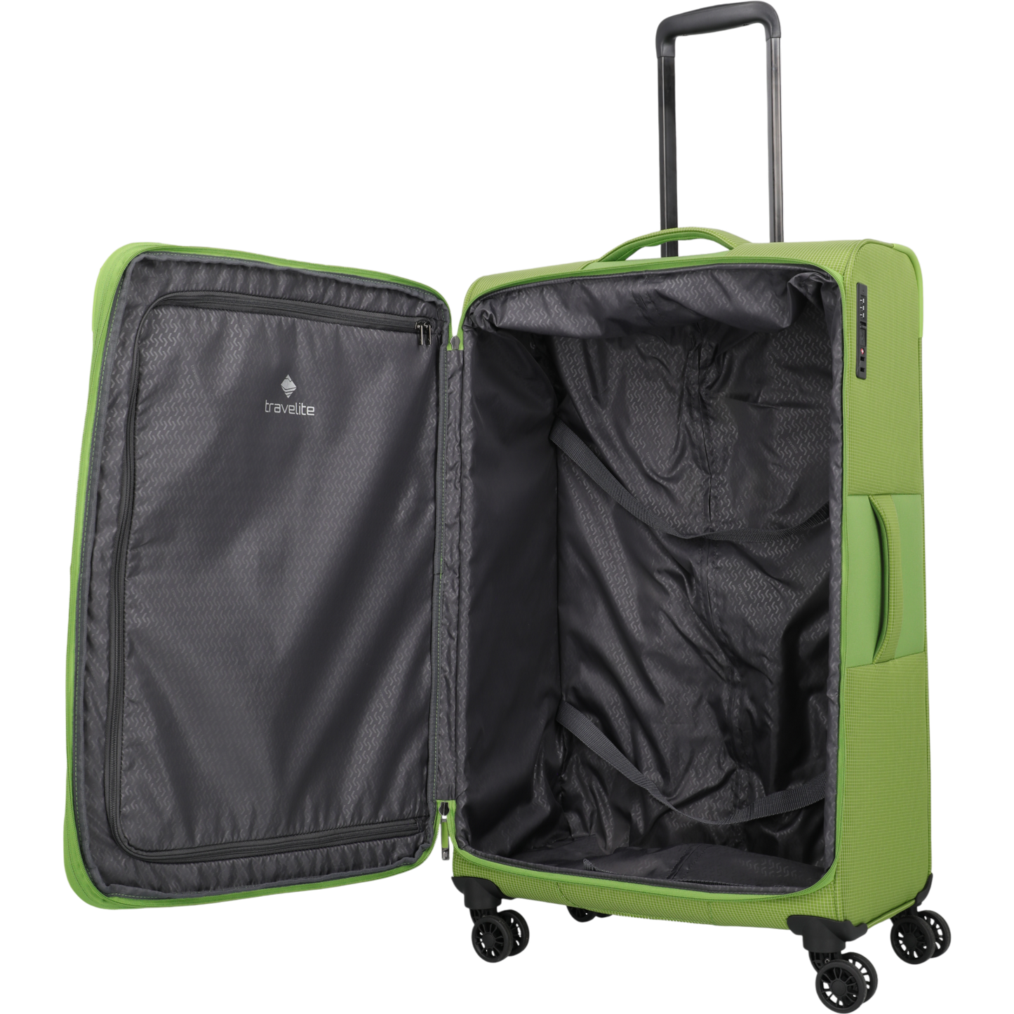 Travelite Corsiica 4-Rollen-Trolley L erw. 77 cm -Fresh Green KOFFER-PLUS.COM