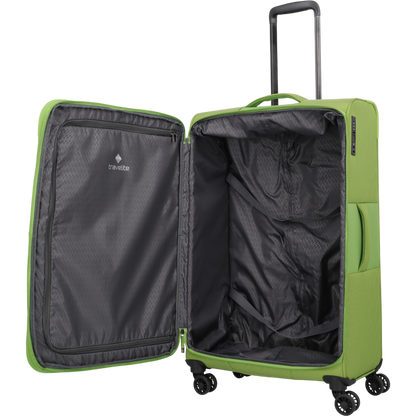 Travelite Corsiica 4-Rollen-Trolley L erw. 77 cm -Fresh Green KOFFER-PLUS.COM