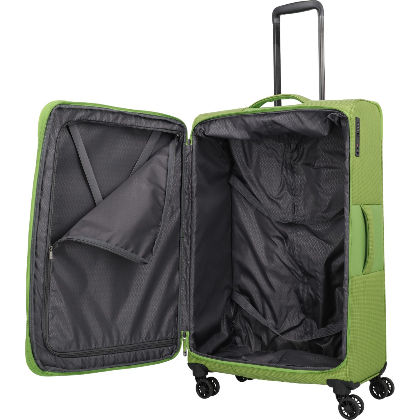 Travelite Corsiica 4-Rollen-Trolley L erw. 77 cm -Fresh Green KOFFER-PLUS.COM