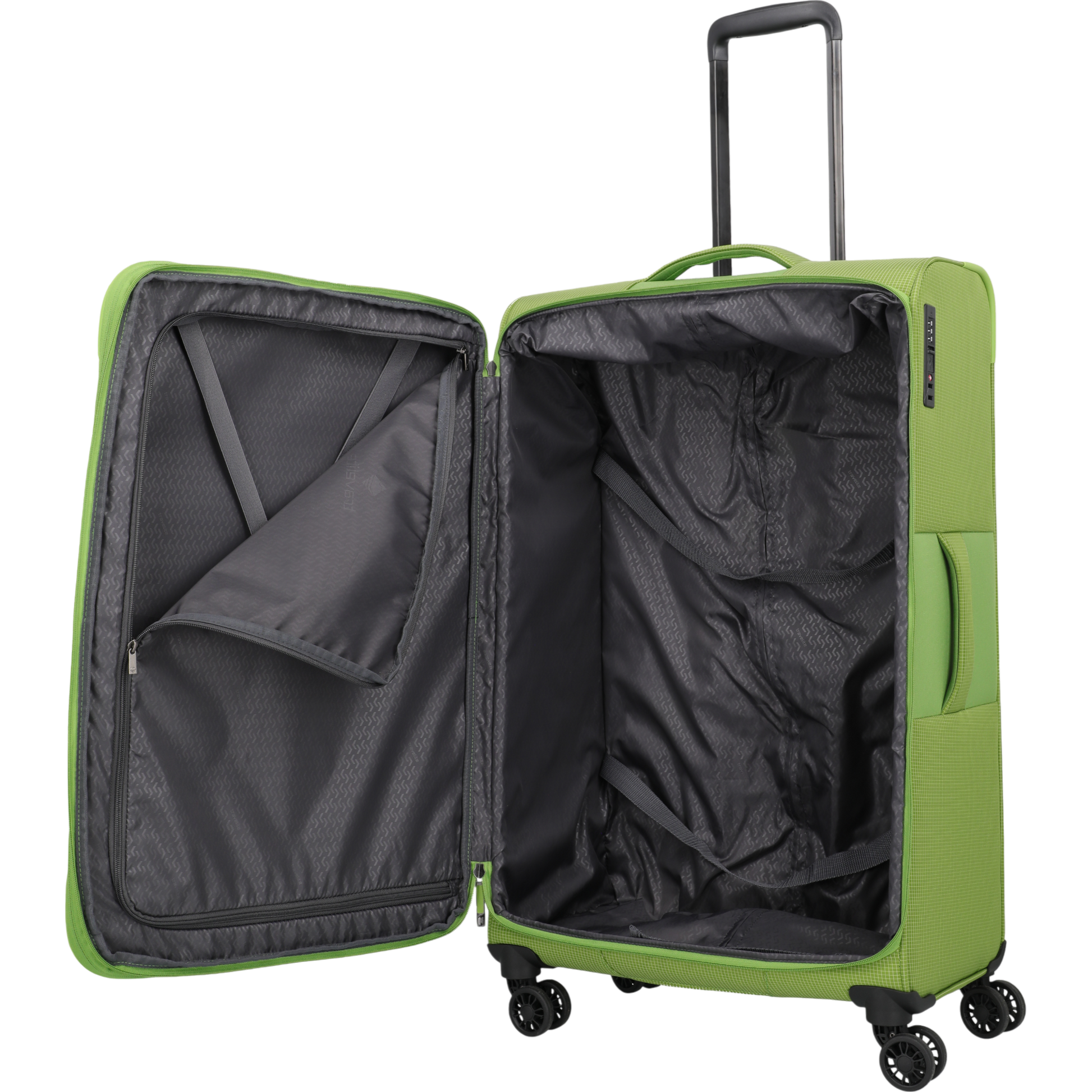 Travelite Corsiica 4-Rollen-Trolley L erw. 77 cm -Fresh Green KOFFER-PLUS.COM