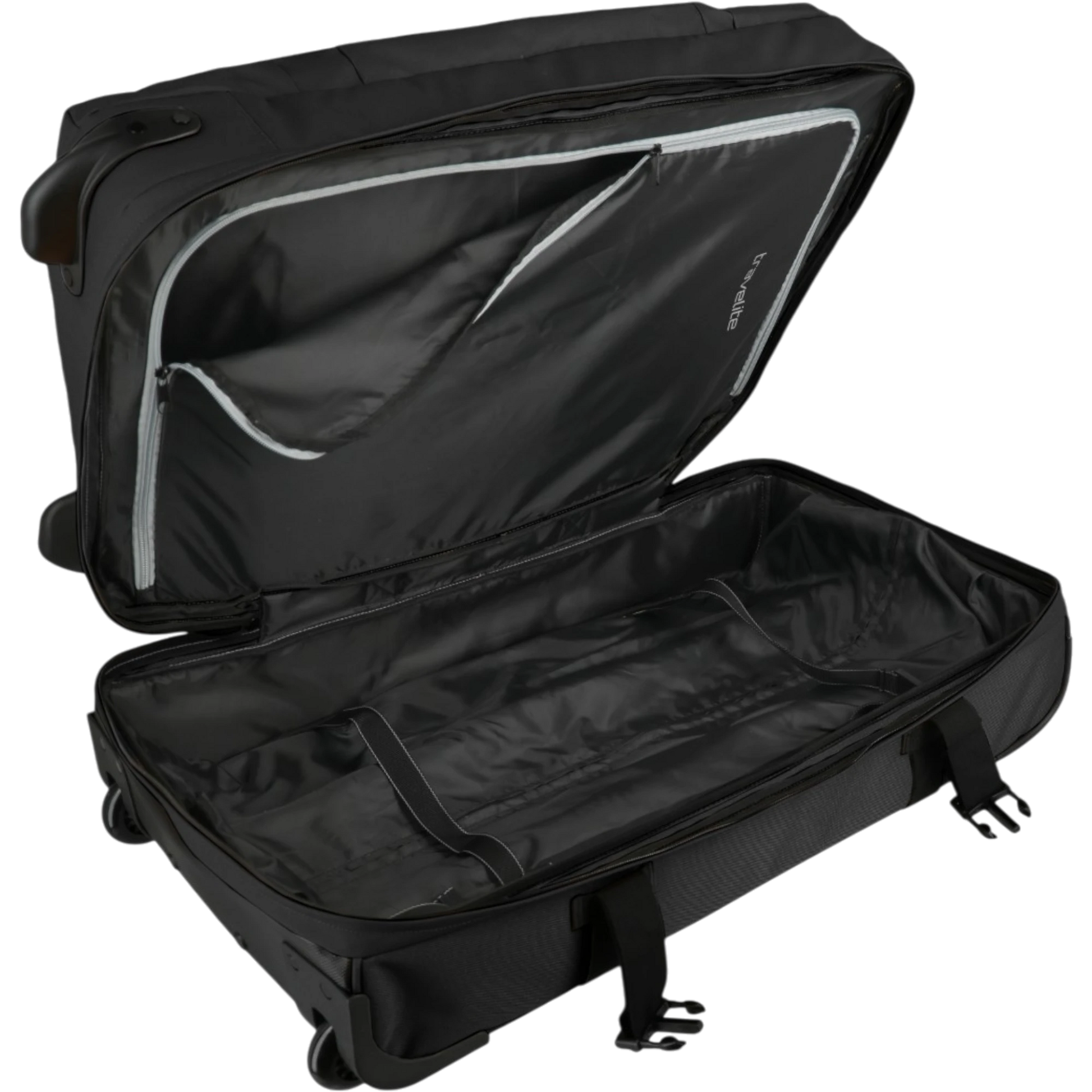Travelite Bolonia Rollenreisetasche M 63 cm -Black KOFFER-PLUS.COM
