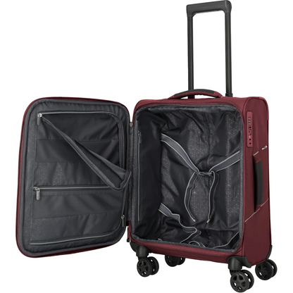 Travelite Skaii 4-Rollen-Bordtrolley S 55 cm -Red
