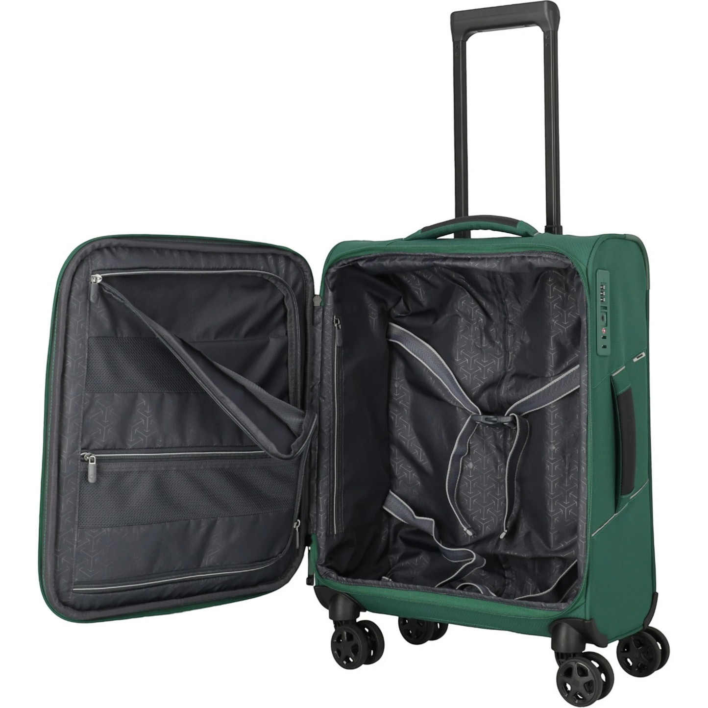 Travelite Skaii 4-Rollen-Bordtrolley S 55 cm -Green