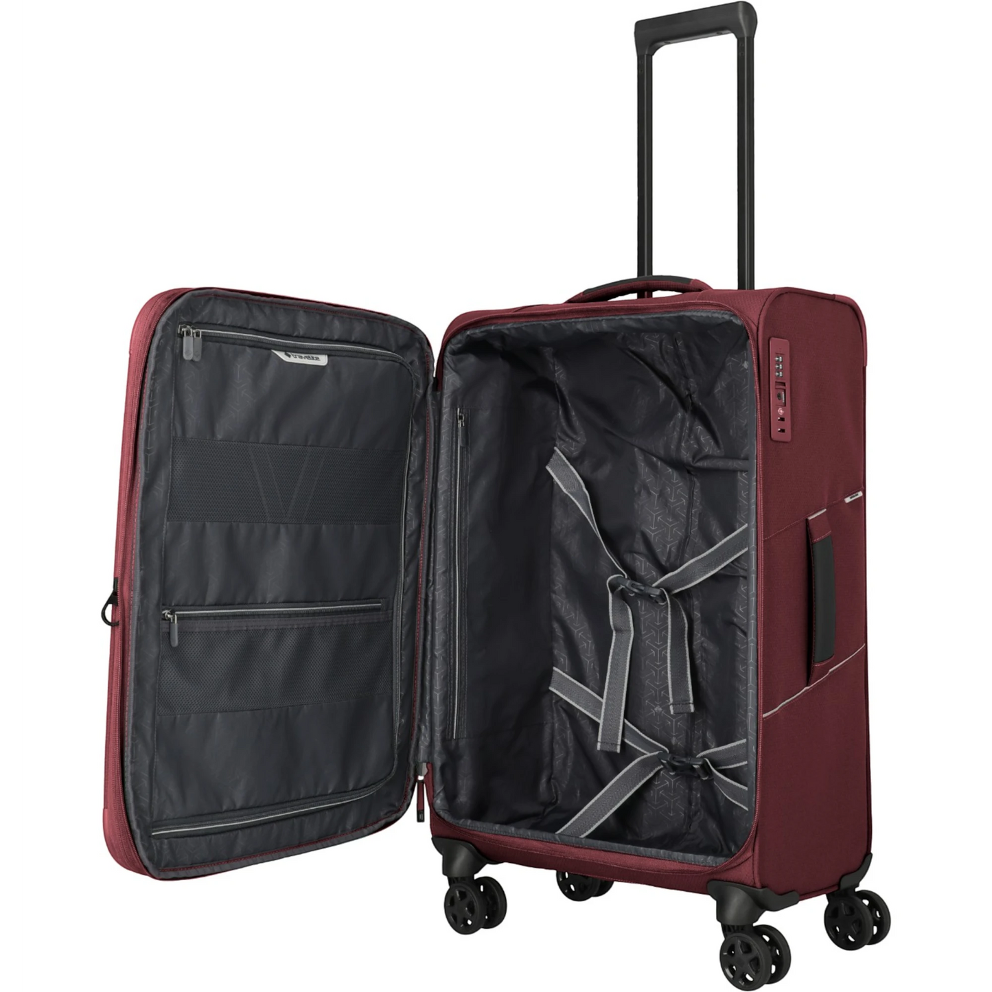 Travelite Skaii 4-Rollen Trolley M erw. 67 cm -Red