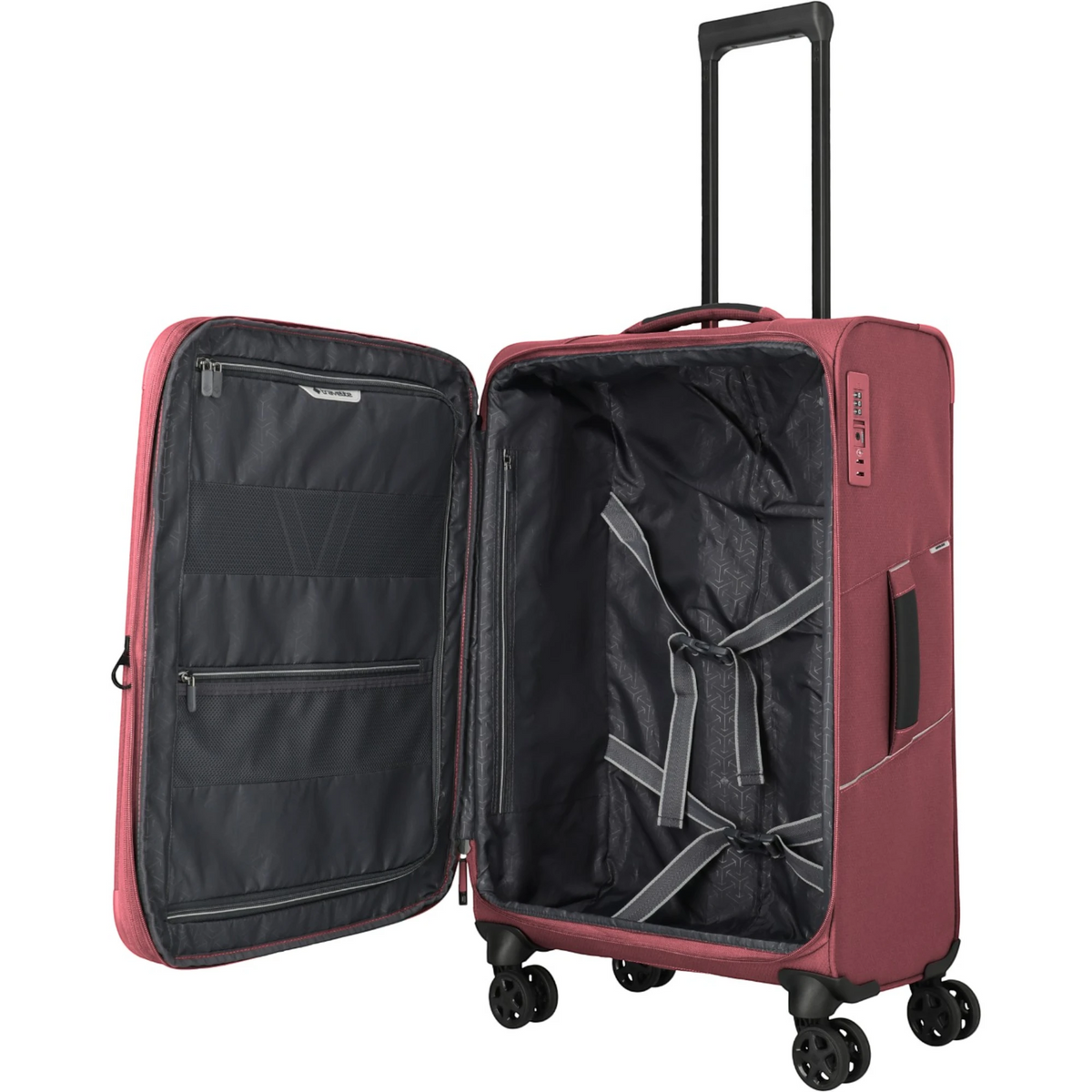 Travelite Skaii 4-Rollen Trolley M erw. 67 cm -Red