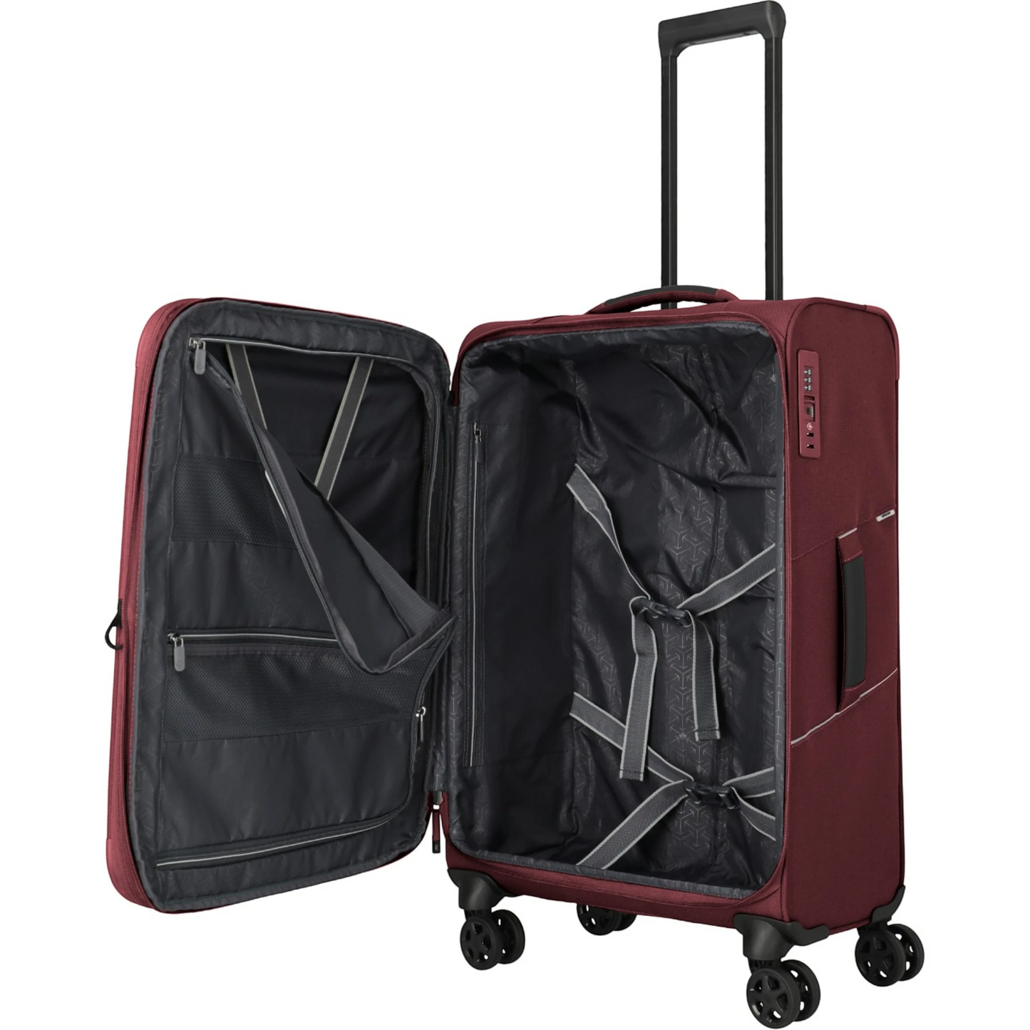 Travelite Skaii 4-Rollen Trolley M erw. 67 cm -Red