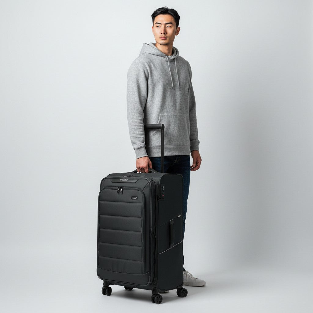 Travelite Skaii 4-Rollen Trolley L erw. 78 cm -Anthrazit