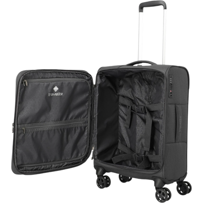 Travelite Cubis 4-Rollen-Handgepäck Koffer S erw. 55 cm -Anthrazit KOFFER-PLUS.COM