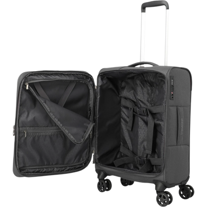 Travelite Cubis 4-Rollen-Handgepäck Koffer S erw. 55 cm -Anthrazit KOFFER-PLUS.COM