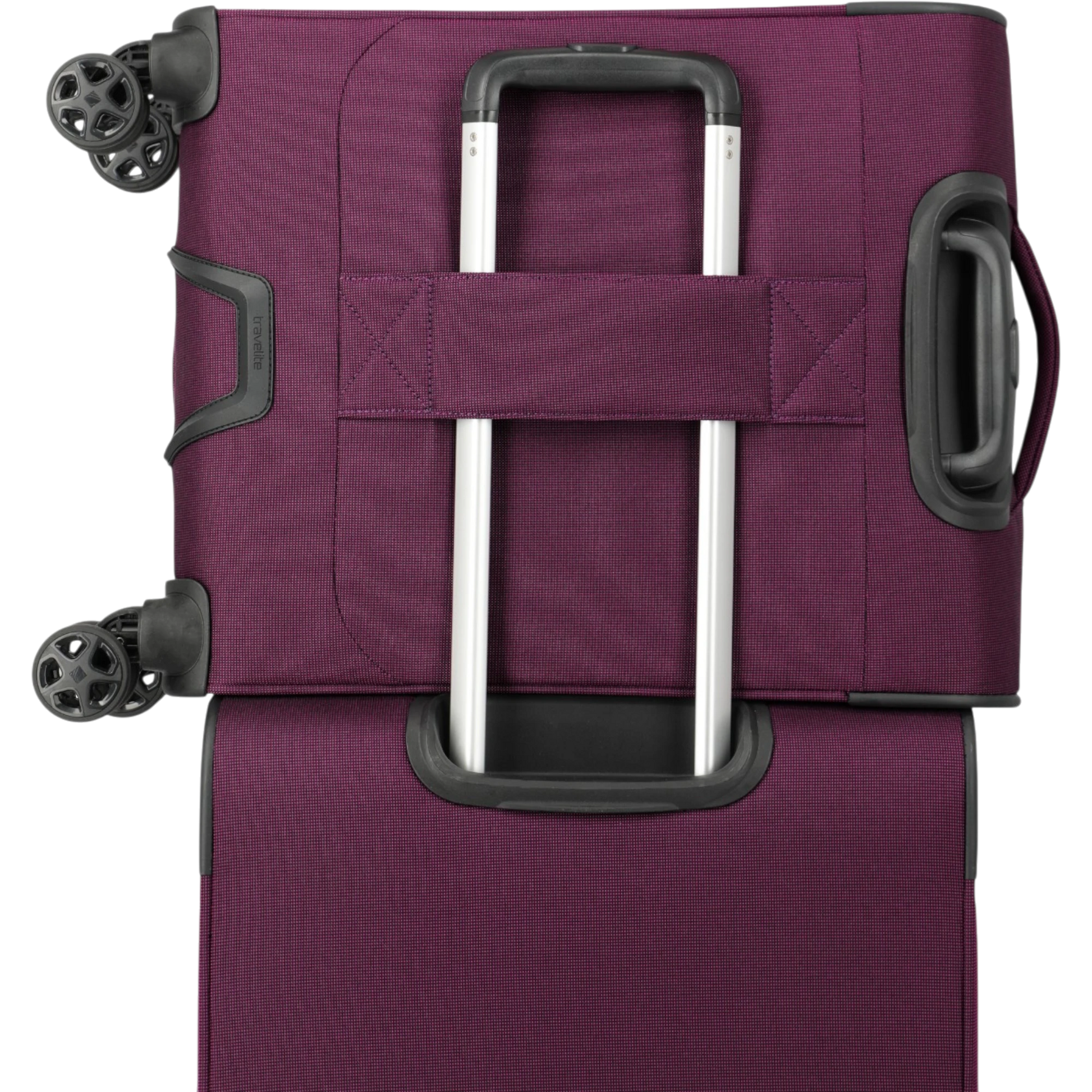 Travelite Cubis 4-Rollen-Handgepäck Koffer S erw. 55 cm -Berry KOFFER-PLUS.COM