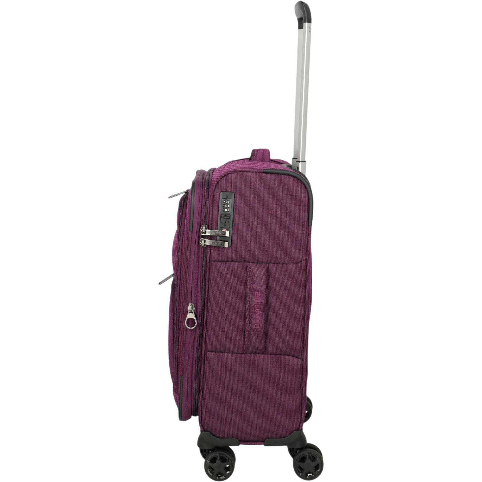 Travelite Cubis 4-Rollen-Handgepäck Koffer S erw. 55 cm -Berry KOFFER-PLUS.COM