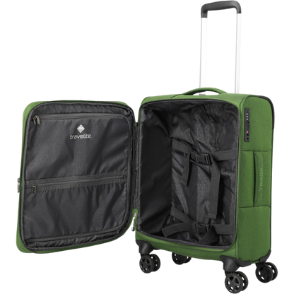 Travelite Cubis 4-Rollen-Handgepäck Koffer S erw. 55 cm -Green KOFFER-PLUS.COM