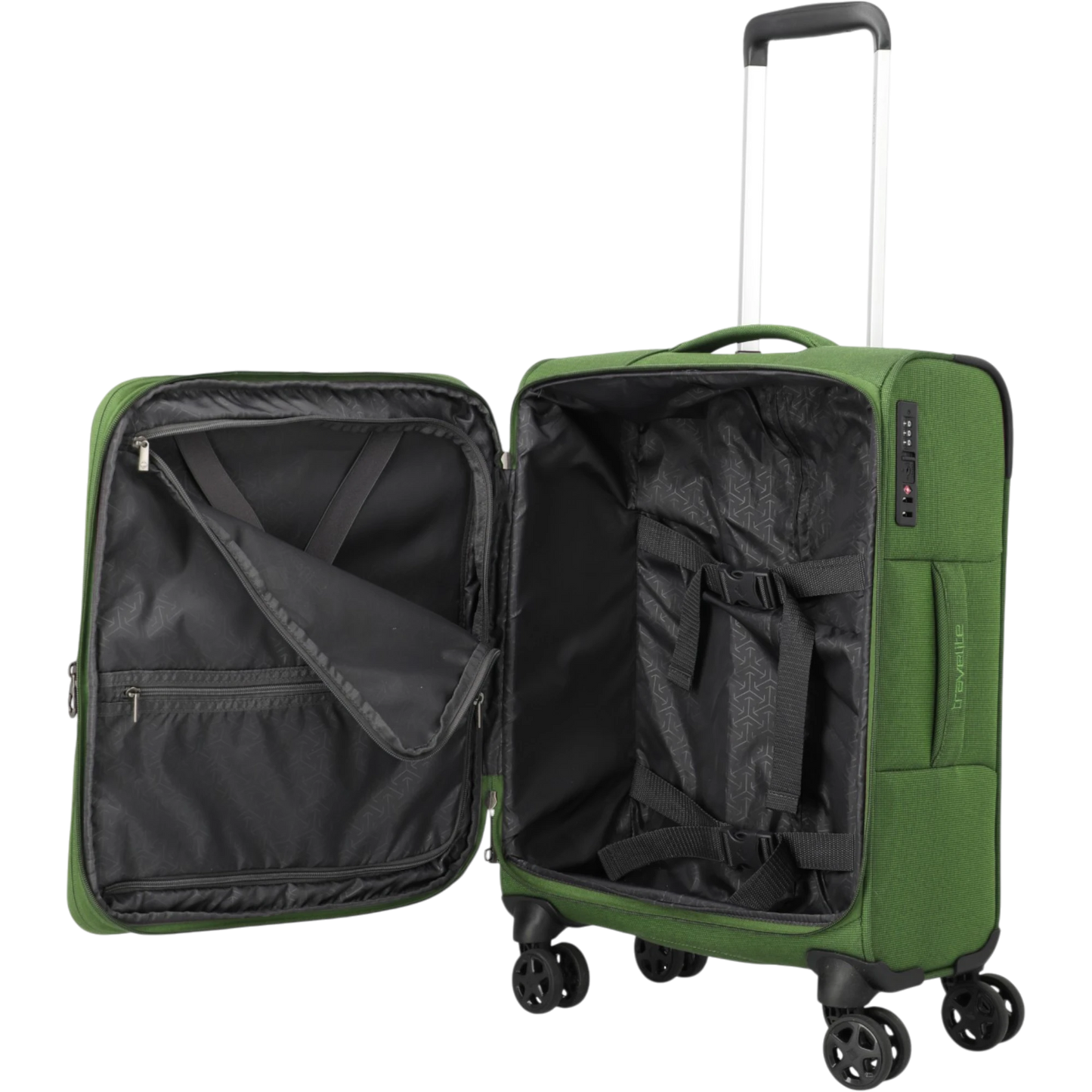 Travelite Cubis 4-Rollen-Handgepäck Koffer S erw. 55 cm -Green KOFFER-PLUS.COM