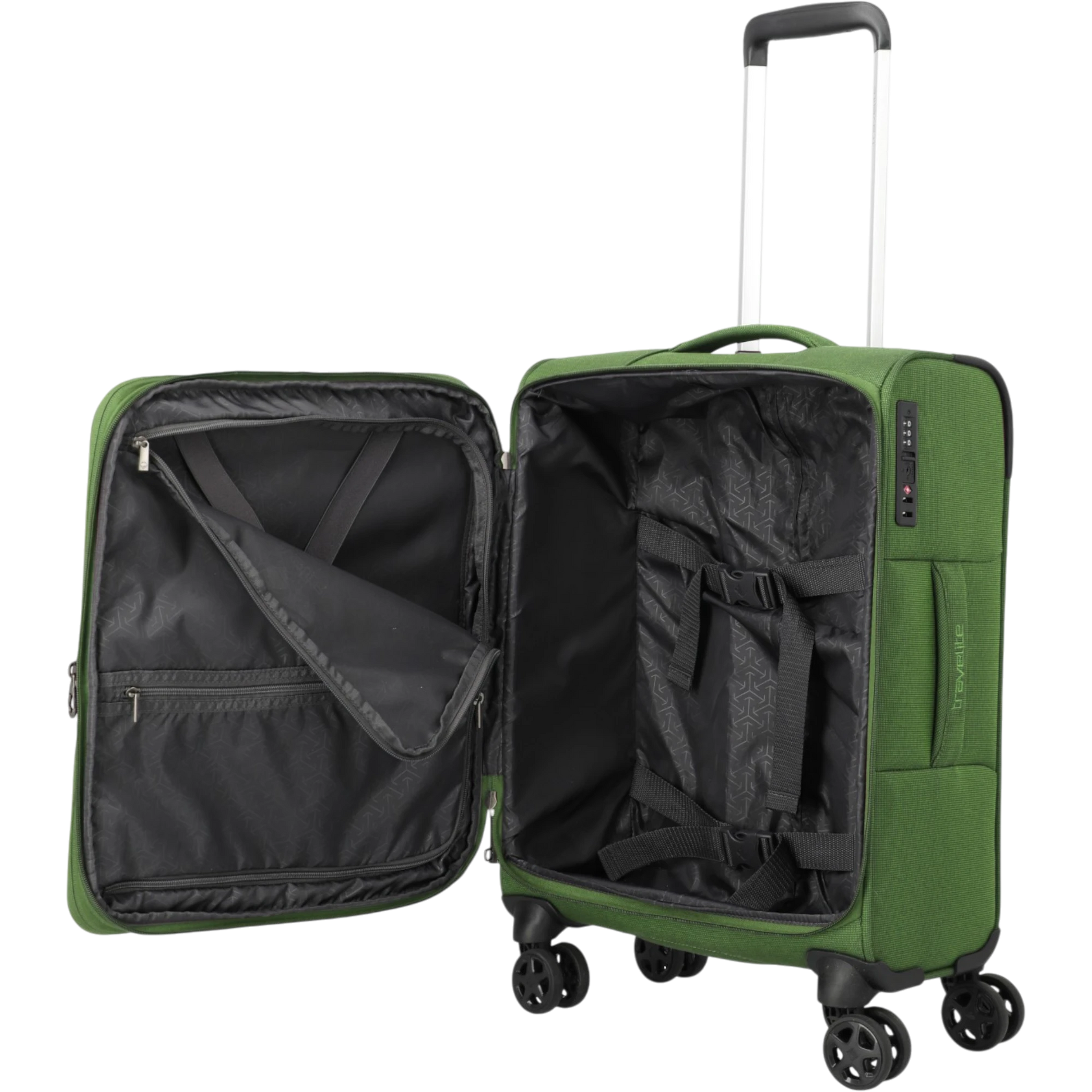 Travelite Cubis 4-Rollen-Handgepäck Koffer S erw. 55 cm -Green KOFFER-PLUS.COM