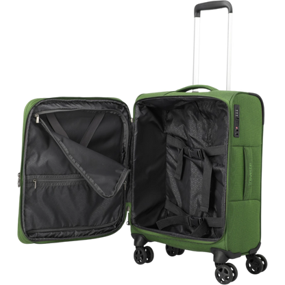 Travelite Cubis 4-Rollen-Handgepäck Koffer S erw. 55 cm -Green KOFFER-PLUS.COM
