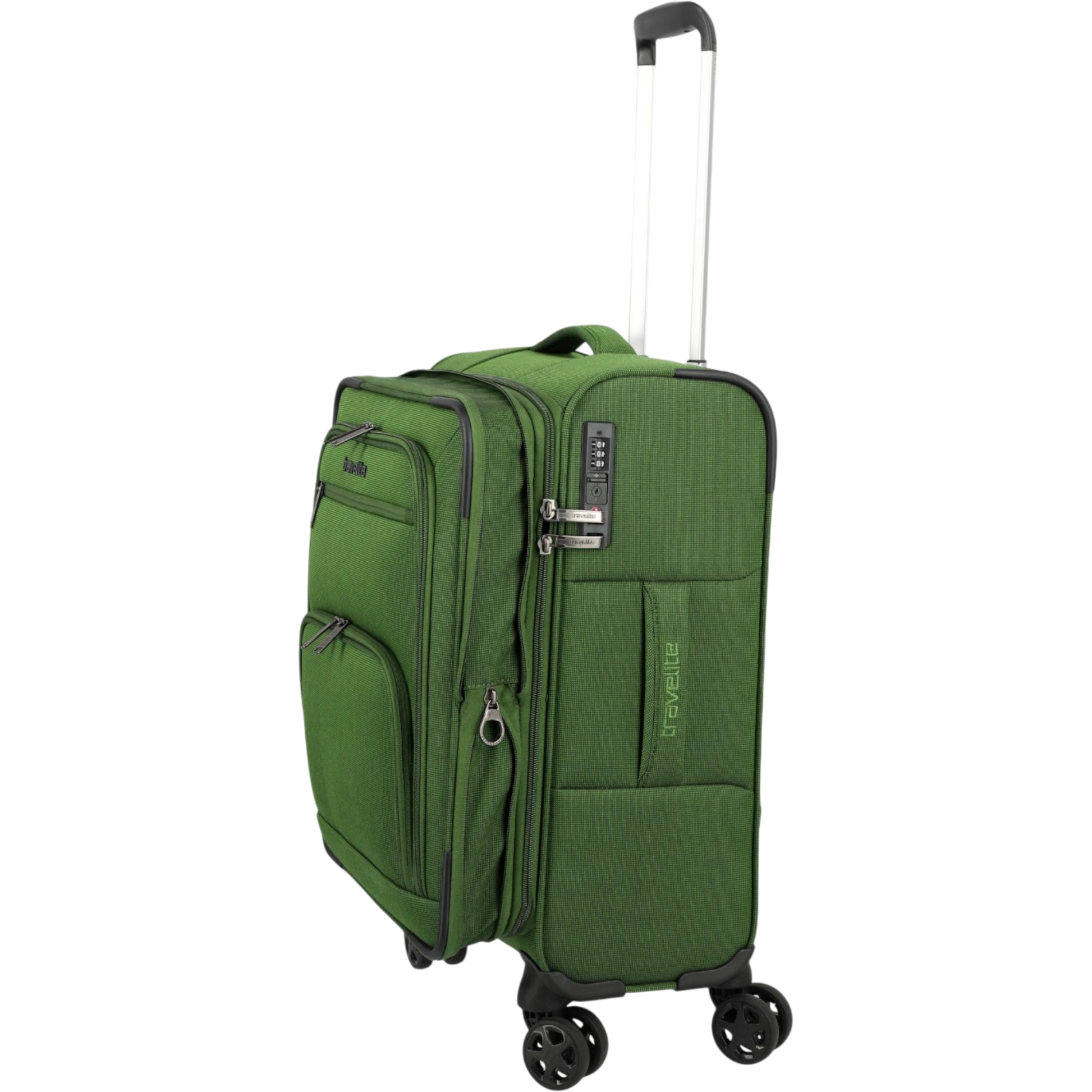 Travelite Cubis 4-Rollen-Handgepäck Koffer S erw. 55 cm -Green KOFFER-PLUS.COM