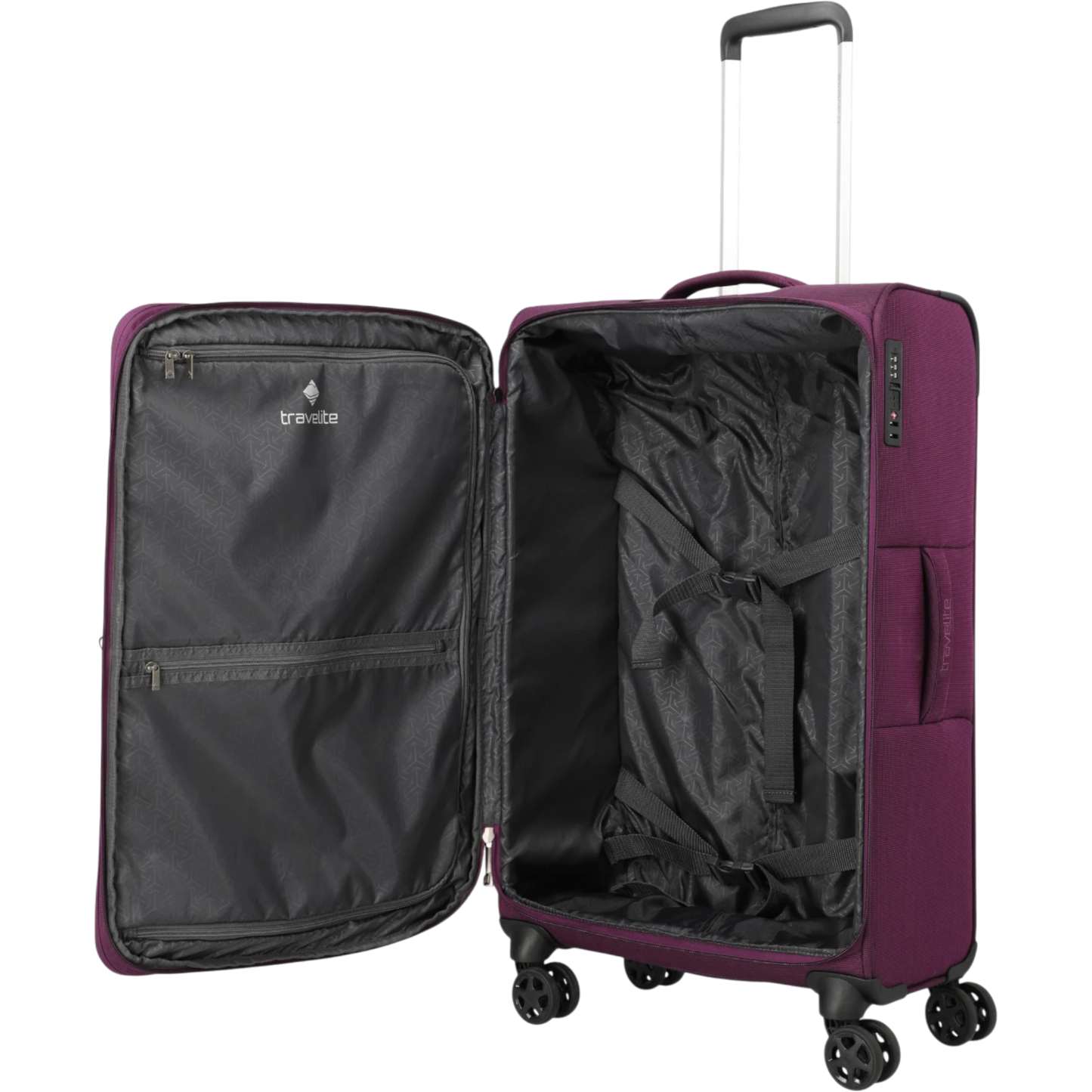 Travelite Cubis 4-Rollen-Koffer M erw. 72 cm -Berry