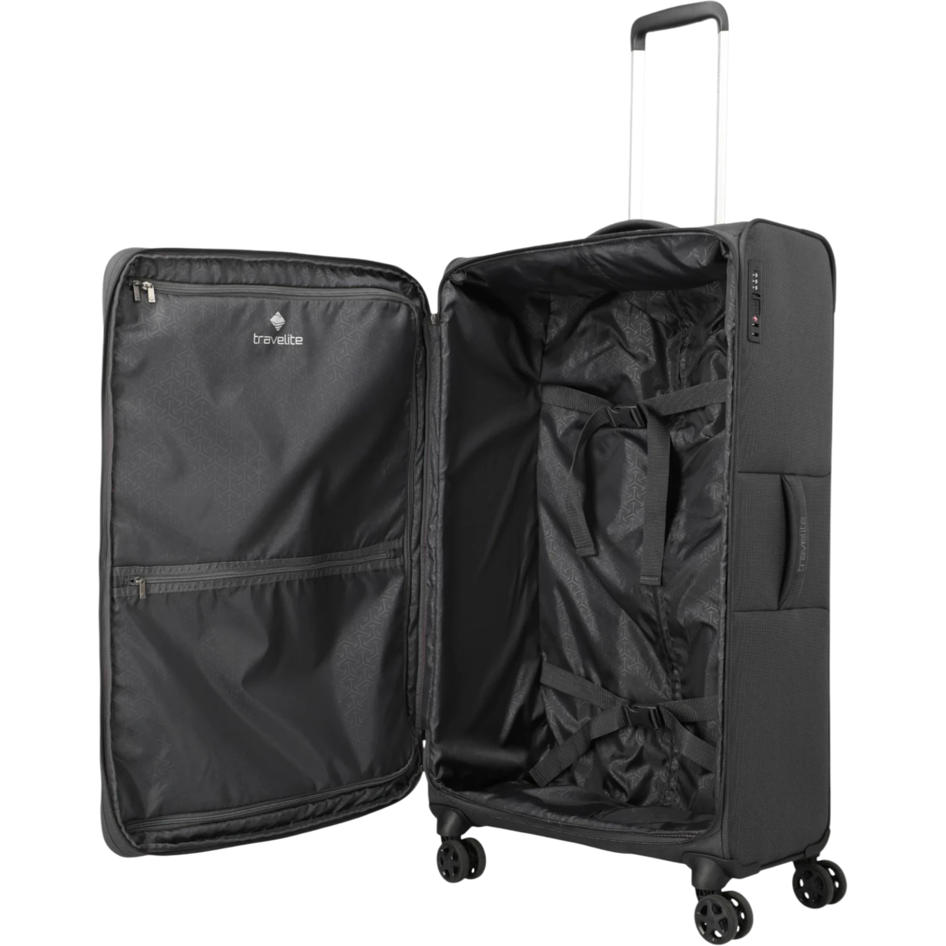 Travelite Cubis 4-Rollen-Koffer L erw. 83 cm -Anthrazit KOFFER-PLUS.COM