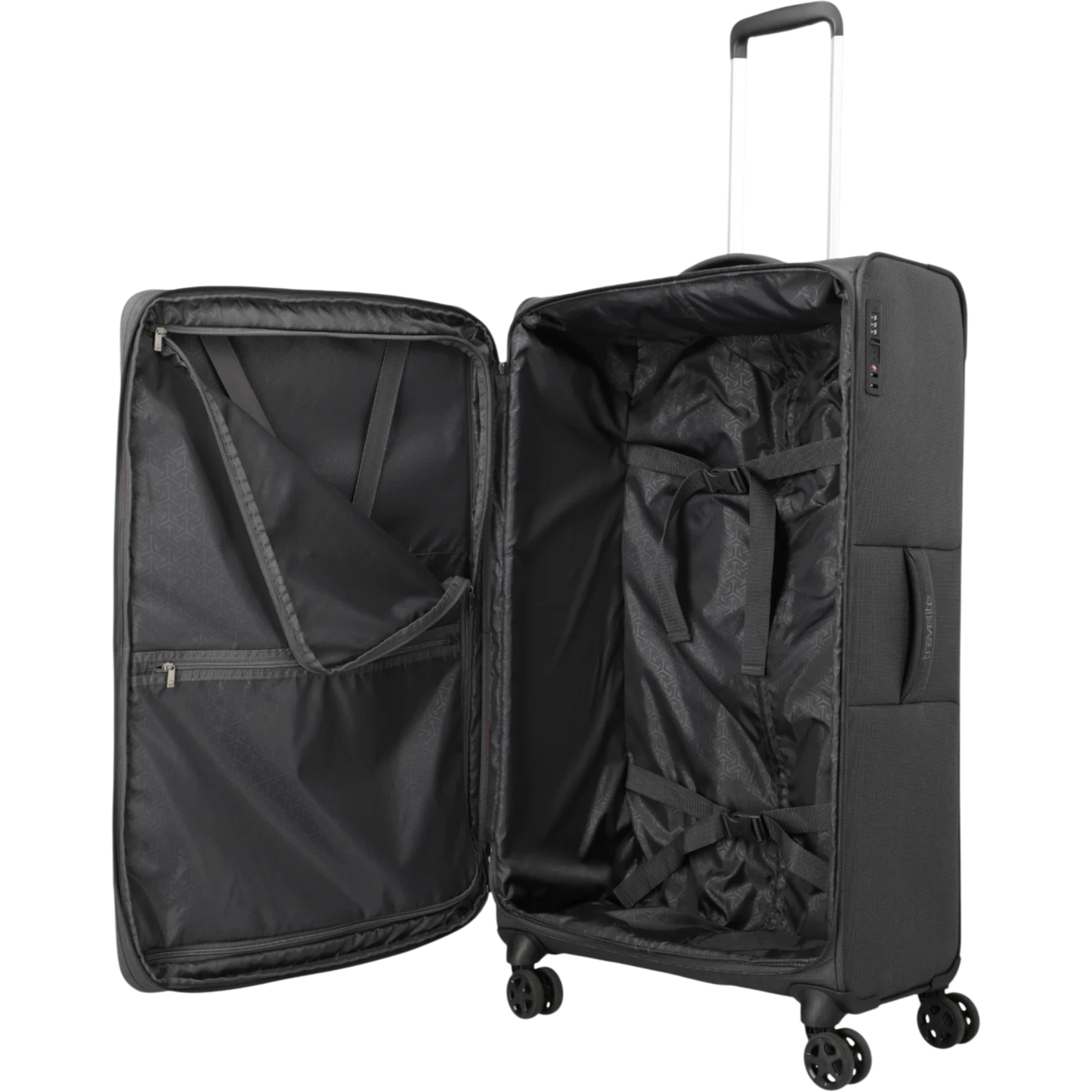 Travelite Cubis 4-Rollen-Koffer L erw. 83 cm -Anthrazit KOFFER-PLUS.COM