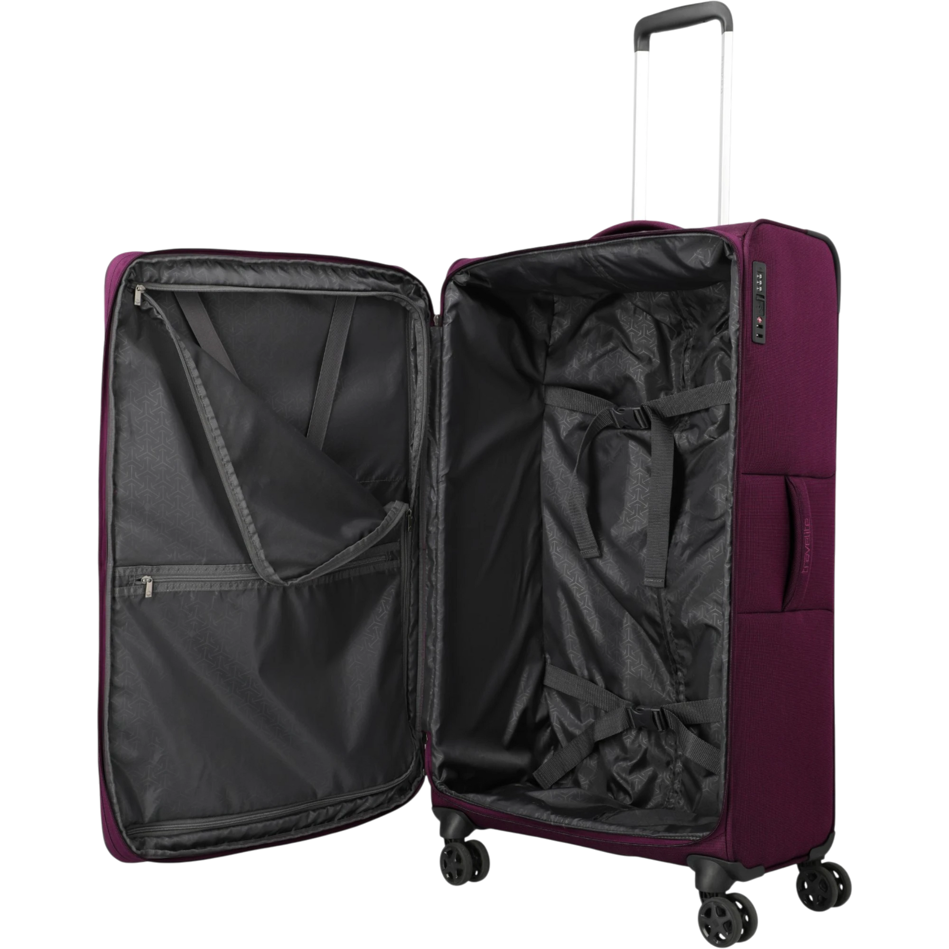 Travelite Cubis 4-Rollen-Koffer L erw. 83 cm -Berry KOFFER-PLUS.COM