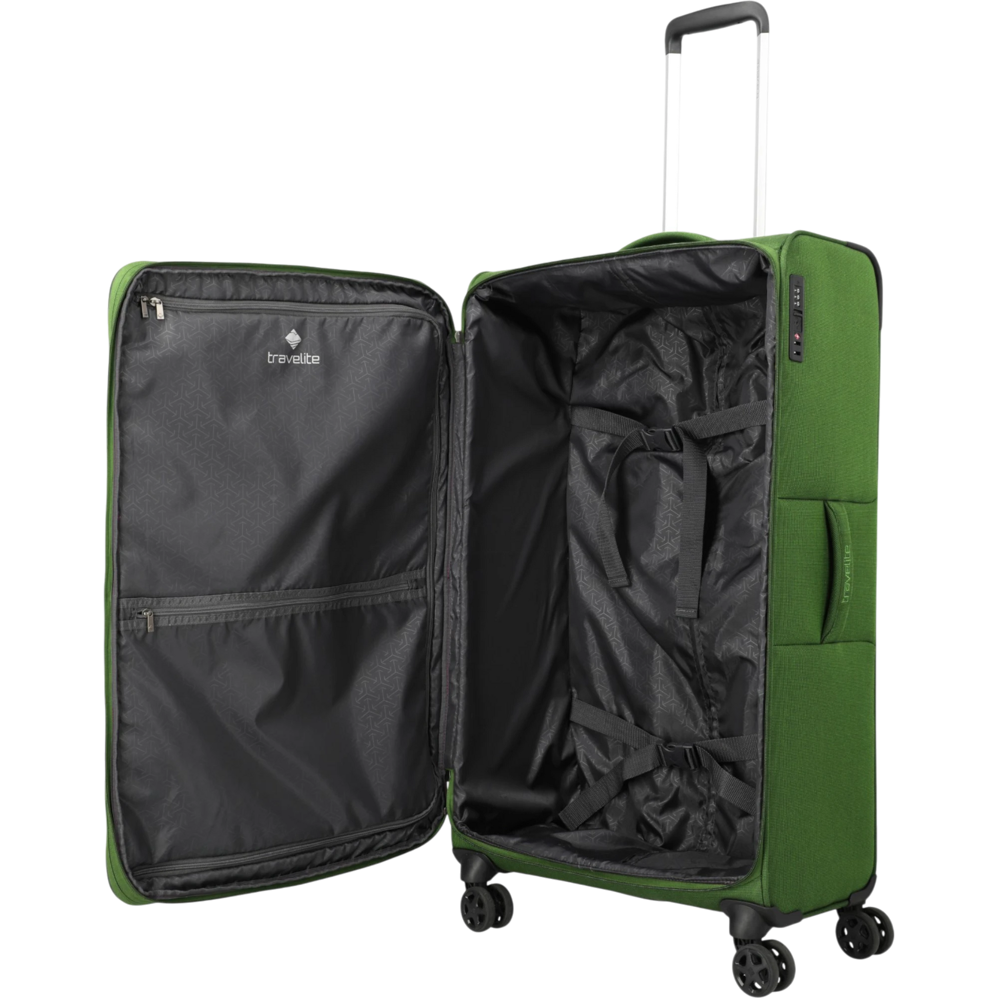 Travelite Cubis 4-Rollen-Koffer L erw. 83 cm -Green KOFFER-PLUS.COM