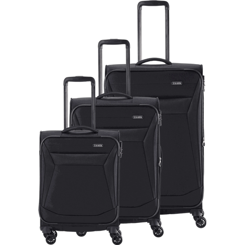 Travelite Chios  4-Rollen-Trolleyset 3tlg. L/M/S -Schwarz