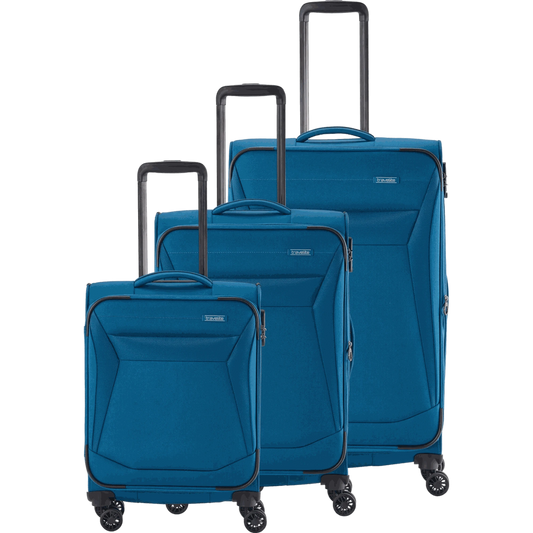 Travelite Chios  4-Rollen-Trolleyset 3tlg. L/M/S -Petrol KOFFER-PLUS.COM