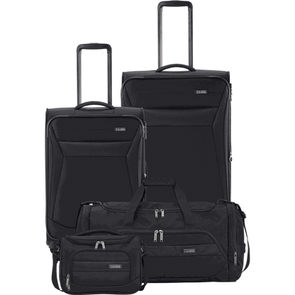 Travelite Chios 4-Rollen-Trolleyset 4tlg. L/M/S/BC -Schwarz KOFFER-PLUS.COM