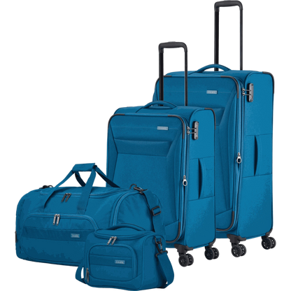 Travelite Chios 4-Rollen-Trolleyset 4tlg. L/M/S/BC -Petrol KOFFER-PLUS.COM