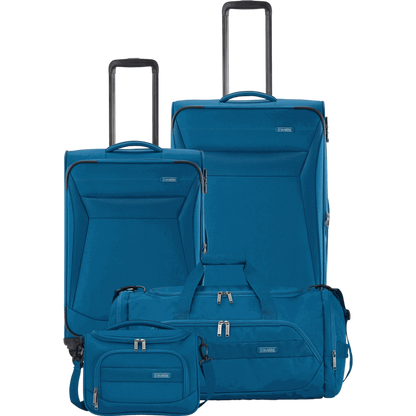 Travelite Chios 4-Rollen-Trolleyset 4tlg. L/M/S/BC -Petrol KOFFER-PLUS.COM