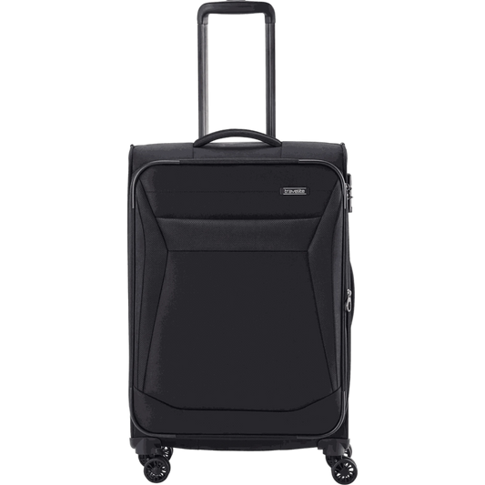 Travelite Chios  4-Rollen Trolley M 67 cm -Schwarz KOFFER-PLUS.COM