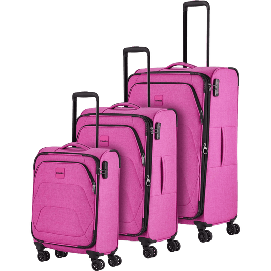 Travelite Adria  4-Rollen Kofferset 3tlg. L/M/S -Pink KOFFER-PLUS.COM