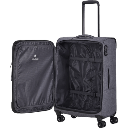 Travelite Adria  4-Rollen Trolley 67 cm -Anthrazit KOFFER-PLUS.COM