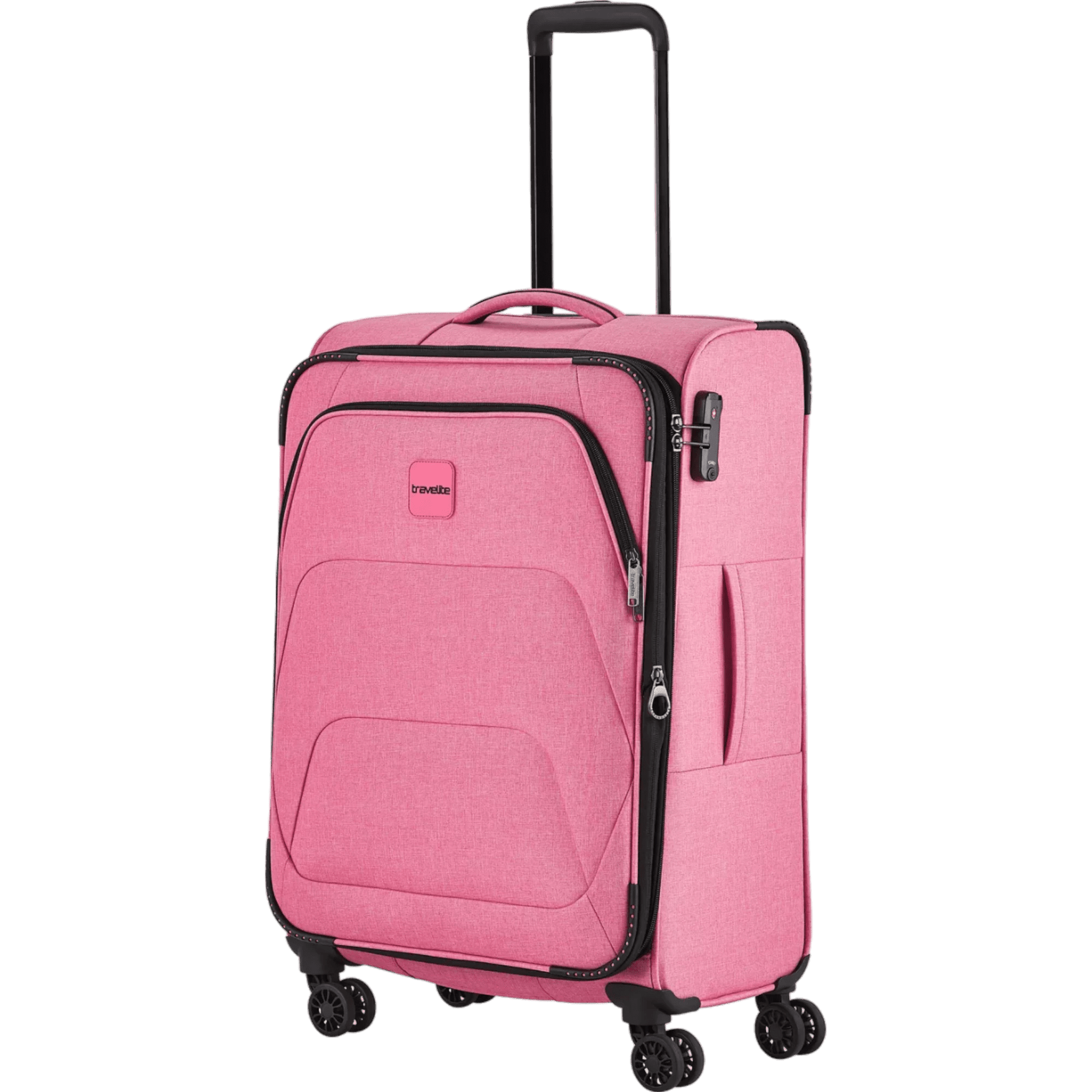 Travelite Adria  4-Rollen Trolley 67 cm -Rosa KOFFER-PLUS.COM