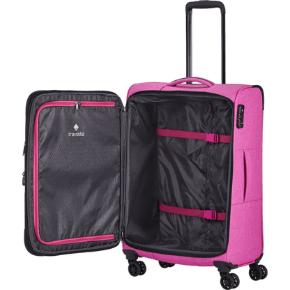 Travelite Adria  4-Rollen Trolley 67 cm -Pink KOFFER-PLUS.COM