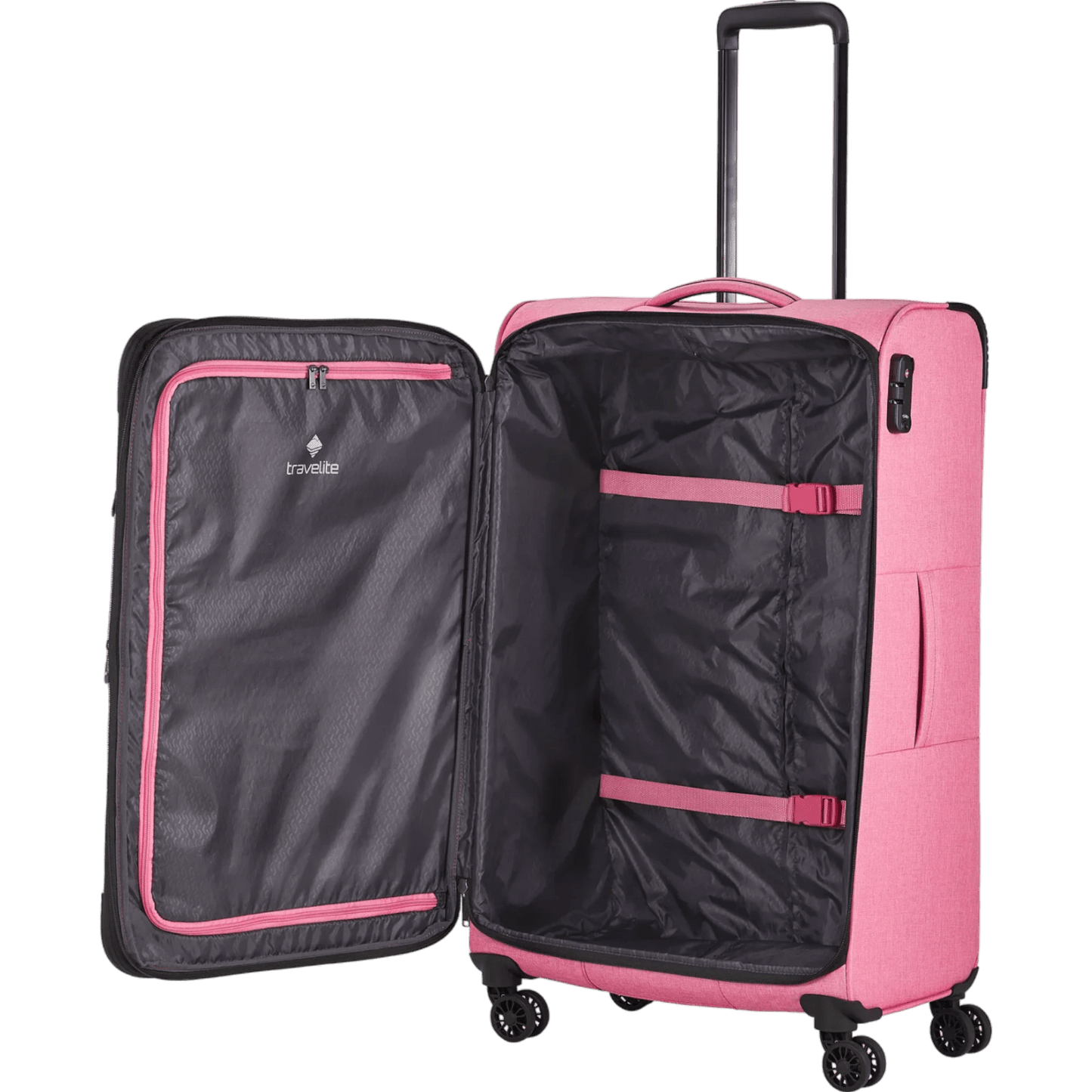 Travelite Adria  4-Rollen Trolley 78 cm -Rosa KOFFER-PLUS.COM