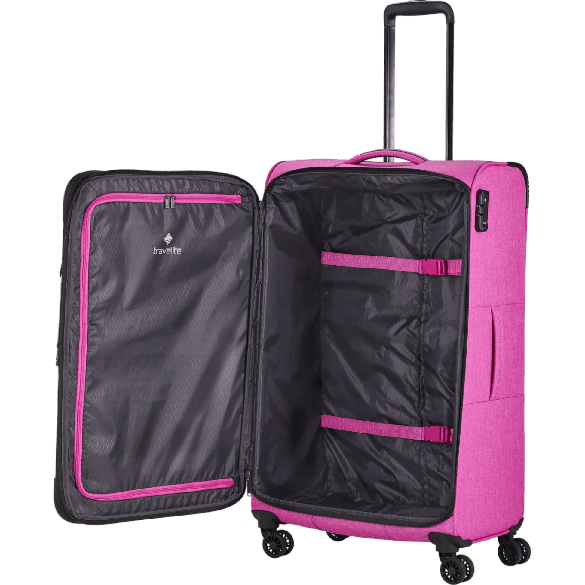 Travelite Adria  4-Rollen Kofferset 3tlg. L/M/S -Pink KOFFER-PLUS.COM