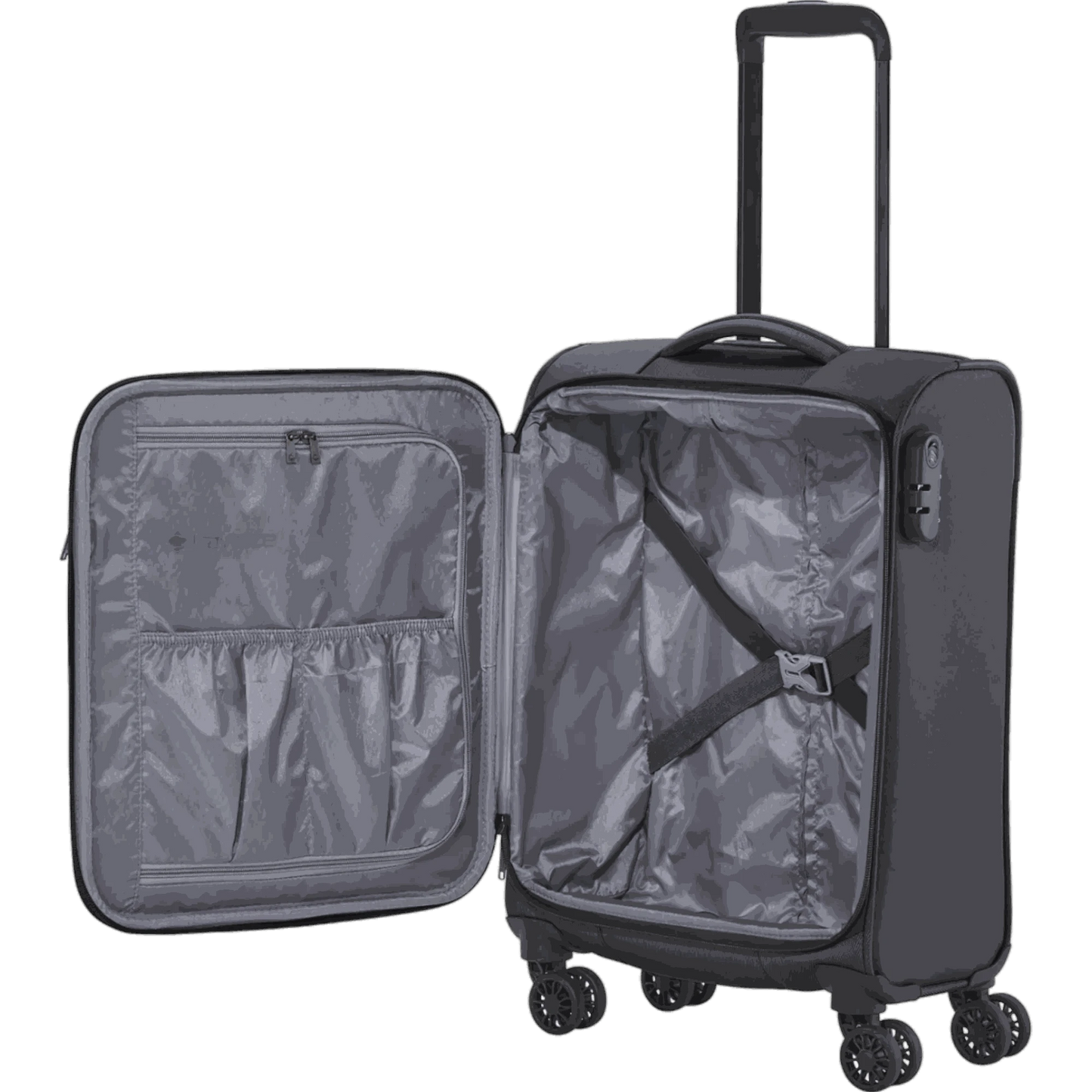 Travelite Croatia  4-Rollen-Kabinentrolley S 55 cm -Anthrazit KOFFER-PLUS.COM